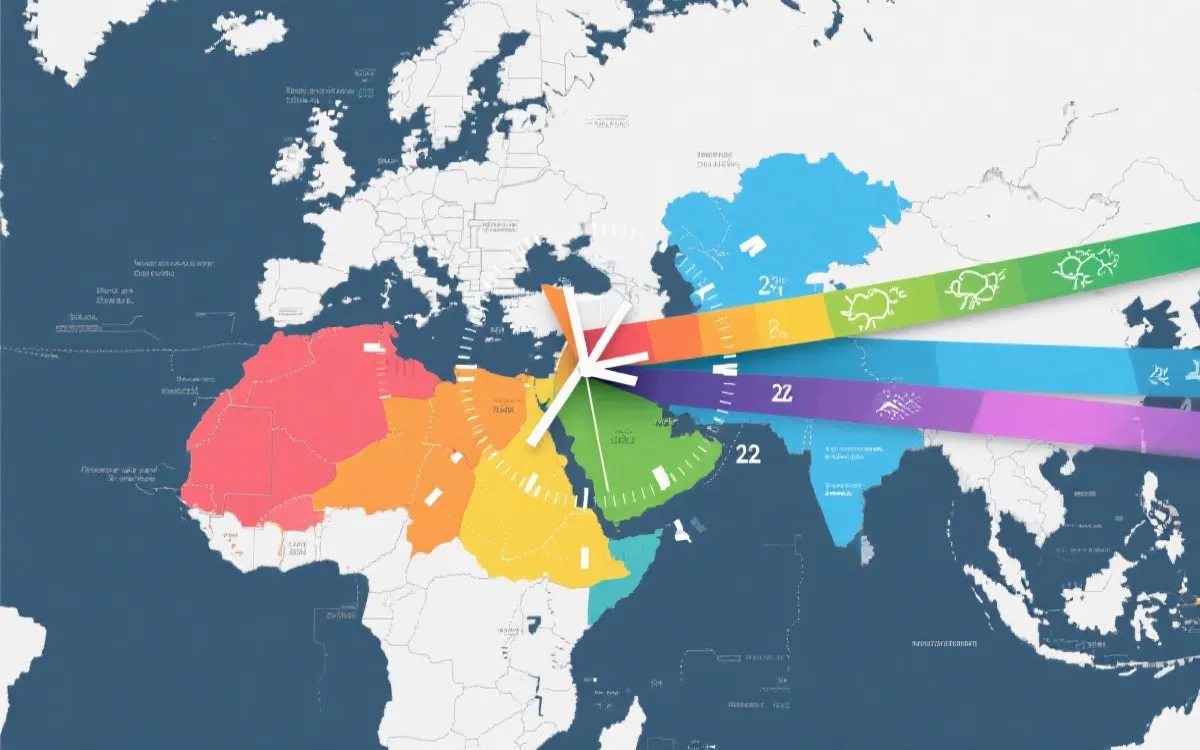 时区与气候叠加的赛事流向可视化